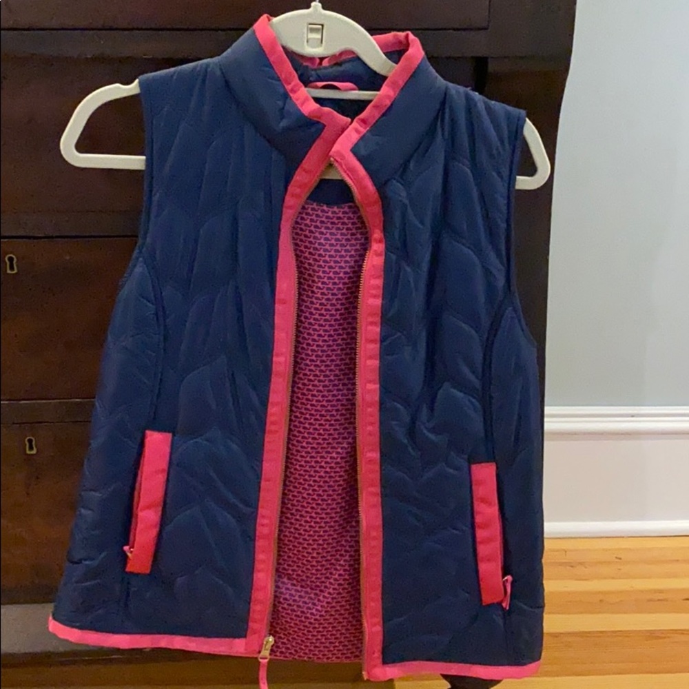 Vineyard Vines Navy/Pink vest